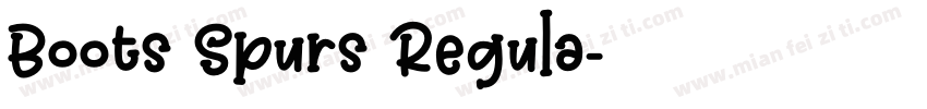 Boots Spurs Regula字体转换
